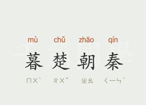 秦的词语和成语,秦的成语图1